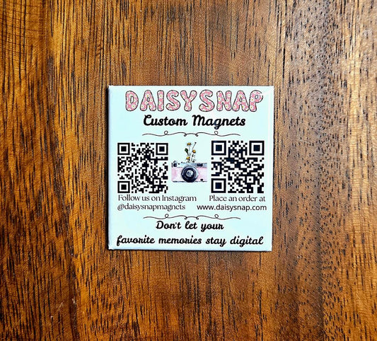 1 Square 2 X 2 Personalized Photo Magnet